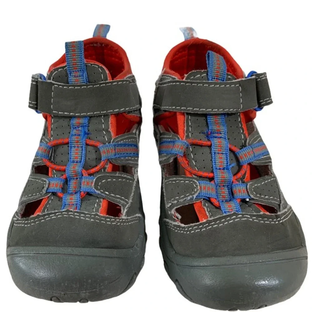 Oshkosh B'gosh Boys Toddler Size 9 Everyday Sandal Blue Gray Red Adjustable